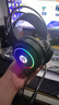惠普（HP）H100游戲耳機(jī)頭戴式耳麥帶麥克風(fēng)電競(jìng)網(wǎng)吧有線耳機(jī)游戲吃雞三角洲行動(dòng)聽聲辨位 3.5mm+USB黑 曬單實(shí)拍圖