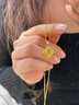 中國黃金（CHINA GOLD）黃金項鏈女999足金碎冰冰四葉草吊墜生日圣誕節平安夜禮物送女友 足金吊墜金重約2.0g配銀鏈【甄選禮盒】 曬單實(shí)拍圖