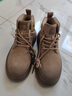 奧康馬丁靴男秋冬季男靴2025新款皮靴男加絨靴子男復古工裝靴男大黃靴 米灰 42 曬單實(shí)拍圖