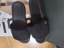 lululemon丨restfeel slide 女士拖鞋 *拉絨款 LW9FORS 黑色/金色/黑色 39 曬單實(shí)拍圖