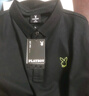 花花公子（PLAYBOY）長(cháng)袖T恤男裝秋冬季男士polo打底衫寬松潮流上衣服 黑色 XL 曬單實(shí)拍圖