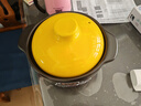 砂鍋燉鍋家用燃氣耐高溫陶瓷煲湯鍋干燒不裂煤氣灶煲仔飯湯煲沙鍋 【適合4-7人】 4L 曬單實(shí)拍圖
