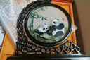 蜀中瑰寶蜀繡熊貓雙面刺繡屏風(fēng)擺件中國風(fēng)特色出國送老外四川成都非遺禮物 節節高熊貓 曬單實(shí)拍圖