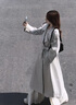 GARNUO白色風(fēng)衣外套女中長(cháng)款2026早春秋新款韓系巨好看小個(gè)子高級感大衣 白色 S 【80-110斤】 曬單實(shí)拍圖