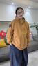 慕姍詩(shī)怡（MsShe）【涂層防風(fēng)外套】大碼女裝2025新款秋裝胖mm戶(hù)外連帽外套顯瘦寬松 雙層-南瓜色現貨-適合5-20℃ 3XL 曬單實(shí)拍圖
