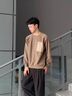 花花公子（PLAYBOY）衛衣男士秋2025冬季新款寬松保暖圓領(lǐng)套頭衫休閑百搭長(cháng)袖男衛衣 牛仔藍 L 曬單實(shí)拍圖