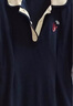 初語(yǔ)polo領(lǐng)連衣裙收腰顯瘦女夏季新款a字裙短袖t恤高腰中長(cháng)裙 藏青色 L 曬單實(shí)拍圖