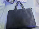 暇步士（Hush Puppies） 公文包男士頭層牛皮薄款手提電腦包商務(wù)大容量時(shí)尚生日送男友 曬單實(shí)拍圖