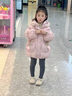 G.DUCKKIDS小黃鴨女童羽絨服中長款冬季2025新款兒童白鴨絨外套女寶寶冬裝 暗粉 90 建議80-90cm1歲半-2歲 曬單實拍圖
