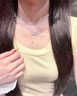 老鳳祥輕奢足銀999純銀項鏈女款女生紀念日生日禮物送女朋友老婆 【時(shí)尚百搭】【親膚純銀】【品牌禮盒+證書(shū)書(shū)】 曬單實(shí)拍圖