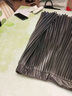 兔芊（TUQIAN）海寧真皮百褶半身裙皮裙女2025秋冬新款中長(cháng)款松緊高腰綿羊皮傘裙 黑色 L 曬單實(shí)拍圖