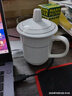 陶相惠 茶杯 辦公陶瓷杯會(huì )議杯帶蓋商務(wù)會(huì )議開(kāi)會(huì )杯子水杯350ml 曬單實(shí)拍圖