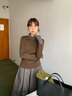 班尼路打底衫女裝秋冬季新款長(cháng)袖t恤女生德薄絨上衣服內搭保暖抗菌秋衣 深咖 -圓領(lǐng)【7A抗菌】 M 曬單實(shí)拍圖