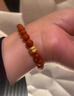 紅塵六喜天然南紅手串單圈滿(mǎn)肉柿子紅本命年祈福轉運珠瑪瑙手鏈女款無(wú)染色 滿(mǎn)肉柿子紅7mm+【鏈長(cháng)14-17cm】 曬單實(shí)拍圖