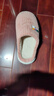 回力秋冬季居家棉拖鞋男厚底踩屎感條紋簡約防滑耐磨室內(nèi)家居拖鞋男冬 粉色 38-39 偏小一碼 曬單實(shí)拍圖