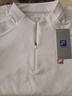 FILA 斐樂(lè )25冬季新款健身運動(dòng)半拉鏈瑜伽跑步內搭加絨保暖女子長(cháng)袖T恤 鷺白-WT M 165/84A/M 曬單實(shí)拍圖