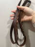 HUNTER德國進(jìn)口奧爾堡全系列牽引繩遛狗繩中大型犬牛皮可調節牽引繩 簡(jiǎn)約款-深棕色 曬單實(shí)拍圖