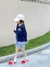 泰蘭尼斯kids秋季兒童運動(dòng)鞋男女童潮酷德訓鞋中大童校園休閑板鞋 紅色29 曬單實(shí)拍圖