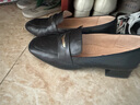 百麗通勤海鷗樂(lè )福鞋女2025新款真皮方頭氣質(zhì)單鞋B2593AQ5 黑色 37 曬單實(shí)拍圖