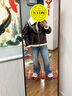 太平鳥(niǎo)男裝 PU皮夾克冬巴恩風(fēng)仿羊羔毛寬松機車(chē)服立領(lǐng)茄克外套 深棕色 第一批 L 曬單實(shí)拍圖