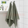 宜家（IKEA）VALLASAN沃拉松毛巾浴室小方巾流蘇飾邊純色簡(jiǎn)約北歐風(fēng) 毛巾淺綠40x70cm 曬單實(shí)拍圖