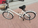飛鴿飛鴿折疊自行車(chē)成人女士學(xué)生青少年男女城市輕便變速通勤單車(chē) 【白色單速】充氣胎+靠背后座 22寸 適合身高140-165cm 曬單實(shí)拍圖