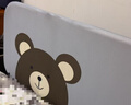 貝怡熊Beeio免安裝便攜床圍欄嬰兒童床上防摔免打孔床護欄寶寶護欄床邊床圍擋 1.2米灰小熊 單面裝 【免安裝】 曬單實(shí)拍圖