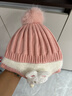 貝娜茜嬰兒帽子秋冬季6-12個(gè)月兒童帽子加厚保暖護耳帽針織毛線(xiàn)帽冬天潮 小兔兔-粉色 6個(gè)月-4歲（44-51.5CM） 曬單實(shí)拍圖