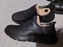 斯凱奇（Skechers）春季商務(wù)休閑運動(dòng)皮鞋男鞋一腳蹬緩震軟底商務(wù)鞋通勤鞋 全黑色/BBK 41.5 曬單實(shí)拍圖
