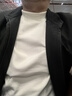 布先生小高領(lǐng)加厚保暖長(cháng)袖打底T恤男秋冬打底衫 象牙白 XXL/185  曬單實(shí)拍圖