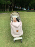 歐孕嬰兒推車(chē)蓋毯腰凳擋風(fēng)被秋冬外出防風(fēng)寶寶抱毯背帶披風(fēng)斗篷 米色小熊[雙層加絨] 曬單實(shí)拍圖