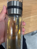 日本進(jìn)口茶水分離杯泡茶師450ML 雙層玻璃泡茶水杯保溫杯 泡茶師【高硼硅加厚底】 450ml 曬單實(shí)拍圖