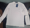 Navigare意大利小帆船莫代爾長(cháng)袖T恤男秋季圓領(lǐng)白色打底衫彈力休閑體恤 漂白 S /46 曬單實(shí)拍圖