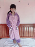 浪莎（LangSha）寶寶睡衣女童珊瑚絨秋冬季2025新款兒童睡袍冬款小女孩洋氣家居服 曬單實(shí)拍圖