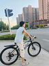 金武端自行車(chē)成人山地車(chē)公路賽車(chē)單車(chē)騎行變速超輕越野中學(xué)生初中青少年 頂配版-輻條輪-黑白色 26寸21速 曬單實(shí)拍圖