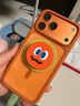 路杰森適用蘋果17ProMax手機殼iPhone17Pro高端保護套17超薄透明全包防摔AI相機按鍵17pm磁吸外2025新款 磁吸款【橙色】冰晶高透丨帶相機按鍵 iPhone 17 ProMax 曬單實拍圖