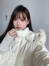 艾萊依（ERAL）羽絨服女柔美毛球短款羽絨服冬季甜美狐貍毛東方簡(jiǎn)奢風(fēng)外套 嫩鵝黃 M 160【建議110-130斤】 曬單實(shí)拍圖