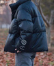 太平鳥男裝火山羽絨服面包服男短款冬季寬松保暖防寒潮 黑色 L 曬單實拍圖