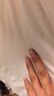 拇指白小T李乃文同款二代長(cháng)袖T恤男秋季純棉純色百搭打底衫 皓白 XL 曬單實(shí)拍圖