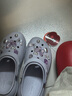 卡駱馳（CROCS）檀健次同款經(jīng)典泡芙洞洞鞋百舒適男沙灘鞋女鞋休閑鞋|207521 霜紫色-5BO 37 (230mm) 38 曬單實(shí)拍圖
