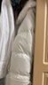 LIME萊茵北緯45度鵝絨羽絨服中長(cháng)款新款連帽收腰保暖女 本白色 M 曬單實(shí)拍圖