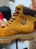駱駝（CAMEL）【王俊凱同款】馬丁靴男鞋秋冬2025新款大黃靴女戶(hù)外工裝登山靴子 G13W379132 金黃色 41 曬單實(shí)拍圖
