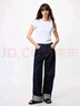 優(yōu)衣庫女裝寬松直筒牛仔褲水洗產(chǎn)品闊感褲加長(cháng)款81.5cm新款476089 64 湖藍色 27 /160/68A 曬單實(shí)拍圖