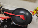 特福（Tefal）炒鍋有鈦不粘鍋家用炒菜鍋少油煙鍋32cm炒鍋佳溫紅心磁爐通用炒鍋 曬單實(shí)拍圖