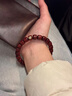 尚仙 文玩SHANGXIAN小葉紫檀手串本命年鴿血紅手串天然無(wú)膠蠟文玩佛珠手鏈 【9x8直切】畢業(yè)級超高密 曬單實(shí)拍圖