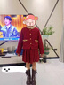 G.DUCKKIDS童裝女童套裝冬季24新款兒童衣服女孩小香風(fēng)夾棉外套裙子拜年服女 圖片色 140尺碼9~10歲【130-140cm】 曬單實(shí)拍圖