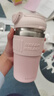 oktp凱蒂貓可愛(ài)咖啡杯2025新款女生大容量保溫水杯學(xué)生車(chē)載保冷杯子 藕荷粉【京倉速發(fā)】450ML 曬單實(shí)拍圖