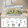 闊庭（KUOTING） 魚(yú)缸懶人魚(yú)缸家用客廳辦公室金魚(yú)缸過(guò)濾魚(yú)缸藍色款 曬單實(shí)拍圖