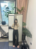鷺青一【綿綿】針織衫女春秋新款水貂毛拼接復古慵懶羊毛打底衫 米灰色 M 曬單實(shí)拍圖