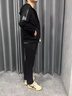 JASONWOOD輕奢侈品牌運動(dòng)服套裝男新款連帽長(cháng)袖簡(jiǎn)約休閑套裝男 黑色束腳套裝[官方正品] L 90-110斤[年度熱銷(xiāo)爆款] 曬單實(shí)拍圖